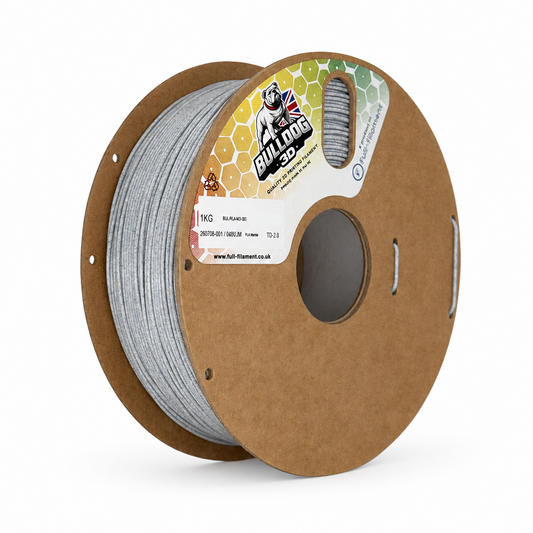 Bulldog-3D PLA Marble Filament 1.75mm in Grey Pebble - 1kg spool