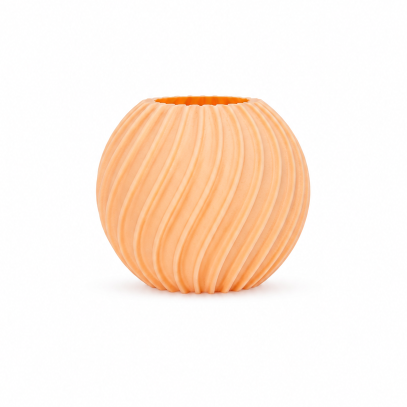 Bulldog-3D PLA Filament 1.75mm in Peach Flesh - 1kg spool - Filament display model