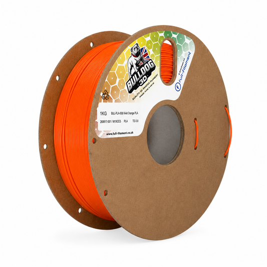 Bulldog-3D PLA Filament 1.75mm in Vivid Orange - 1kg spool