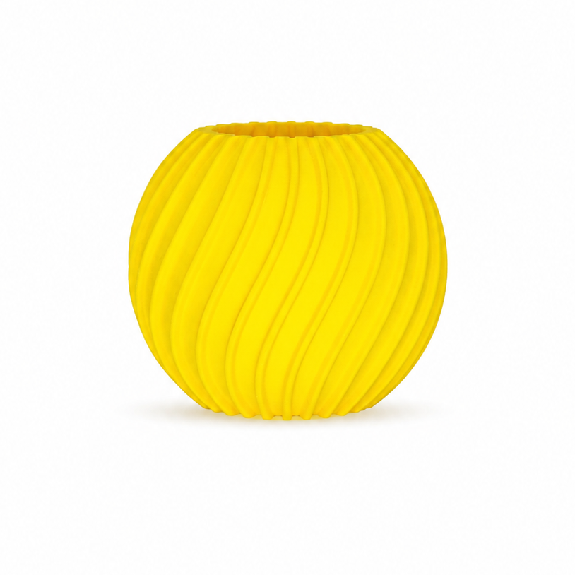 Bulldog-3D PLA Filament 1.75mm in Solar Yellow - 1kg spool - Filament display model