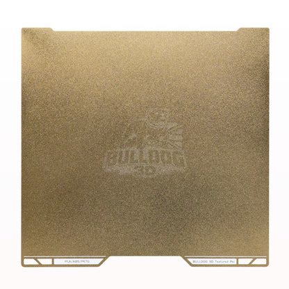 Bulldog-3D textured PEI build plate for Bambu Lab H2D and H2S on white background